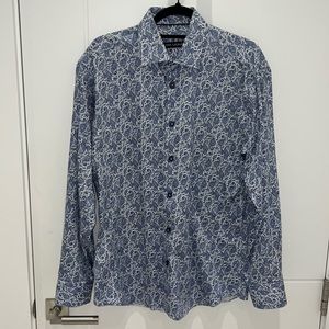 Via Uomo mens designer button down shirt